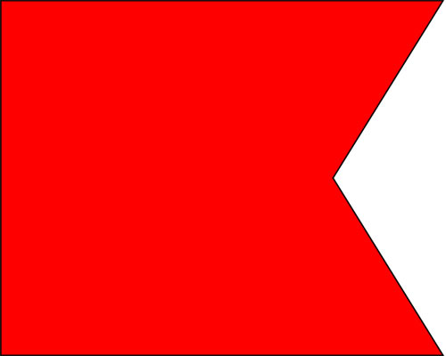 100% Cotton – Marine Code Naval Signal Flag 8" X 13" Nautical / Boat 2 