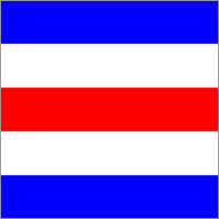 Nautical / Boat 100% Cotton – Marine Code M 15" X 15" Naval Signal Flag 