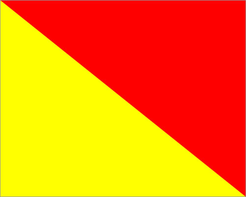 16" X 28" LARGE FLAG Naval Signal Flag O Marine Code Nautical / Boat 